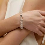 Luminous Clarity: Natural White Crystal (Clear Quartz) Healing Bracelet