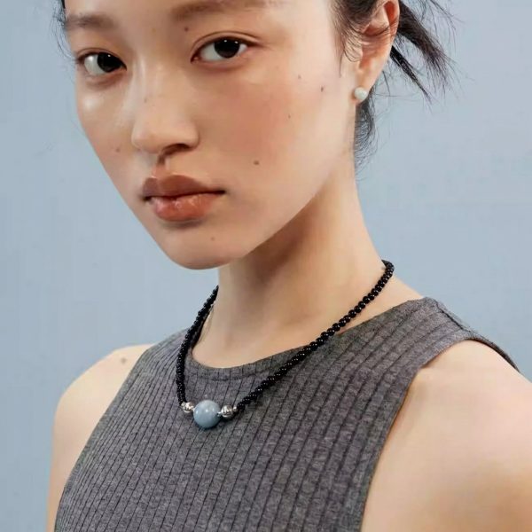 Timeless Protection: Natural Black Agate Minimalist Healing Necklace