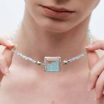 Tranquil Clarity: Natural Aquamarine & Clear Quartz Healing Bracelet