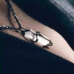Radiant Clarity: Raw Herkimer Diamond & Silver 'Apocalyptic Glimmer' Necklace