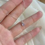 Ethereal Serenity: Natural Madagascar Blue Moonstone & S925 Sterling Silver Necklace