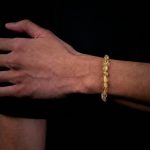 Radiant Abundance: Natural Irregular Citrine & 925 Silver Beaded Bracelet