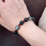 Grounding Vitality: Natural Moss Agate & Red Agate Healing Bracelet