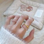 Harmonious Clarity: Natural Ice Agate & Chalcedony Stacking Ring Collection