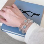 Pure Serenity: Natural Aquamarine & Clear Quartz Healing Bracelet
