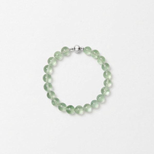 Serene Clarity: Natural Green Fluorite Healing Bracelet
