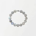 Mystical Serenity: Natural Grey Moonstone Healing Bracelet