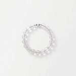 Luminous Clarity: Natural White Crystal (Clear Quartz) Healing Bracelet