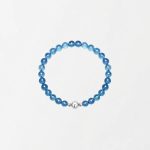 Oceanic Serenity: Natural Deep Blue Aquamarine Healing Bracelet