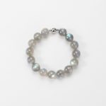 Mystical Serenity: Natural Grey Moonstone Healing Bracelet