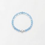 Oceanic Serenity: Natural Deep Blue Aquamarine Healing Bracelet