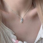 Tranquil Tides: Natural Aquamarine, Pearl & Silver Conch Healing Necklace
