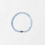 Oceanic Serenity: Natural Deep Blue Aquamarine Healing Bracelet