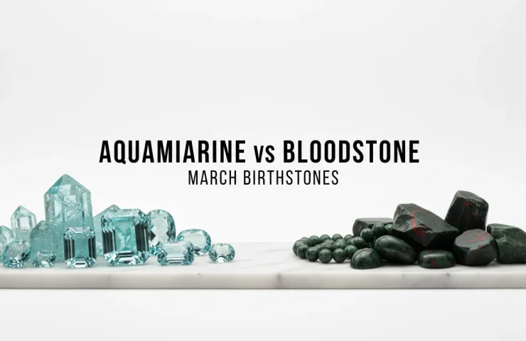 March Stone Birthstone Guide: Aquamarine vs Bloodstone Meanings, Benefits, and How to Choose Your Perfect Piece