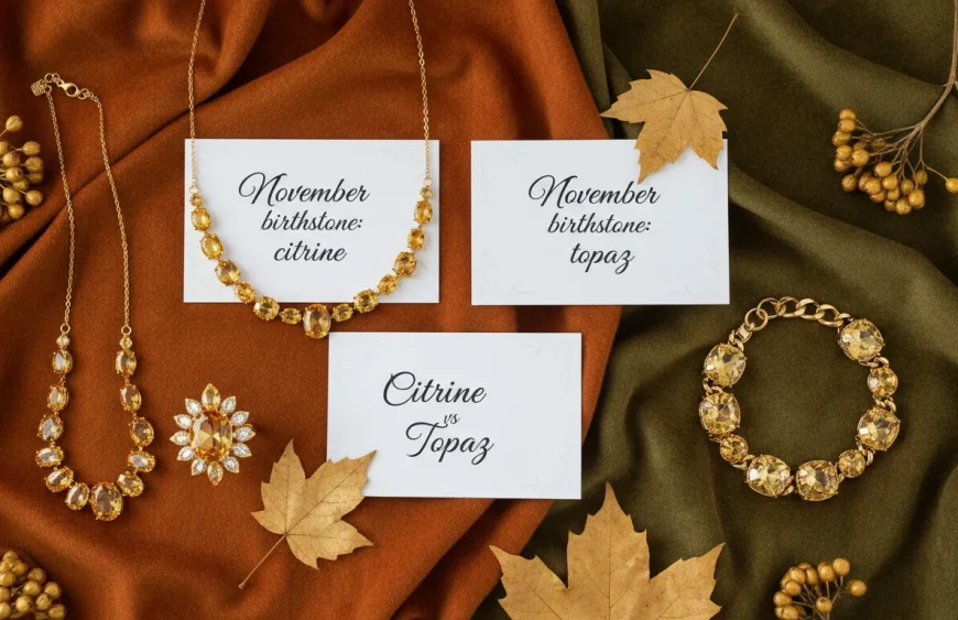 Birthstone Month of November: Citrine vs Topaz Compared