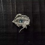 Awakening Vision: Sterling Silver & Blue Crystal 'Clear Gaze' Healing Brooch