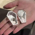 Eternal Metamorphosis: Silver-Plated Butterfly Coffin Jewelry Vessel