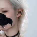 Mystic Wisdom: Raven Series Gothic Obsidian & Garnet Ear Cuffs