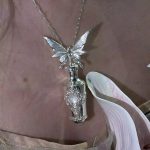 Ethereal Sanctuary: Natural Moonstone & 925 Sterling Silver 'Sphenoid Bottle' Necklace