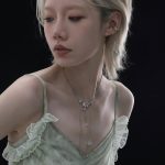 Ethereal Clarity: Green Fluorite & S925 Sterling Silver Stray Birds Ear Cuff