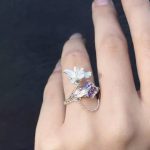 Spiritual Freedom: Natural Amethyst & Sterling Silver Iris Ring