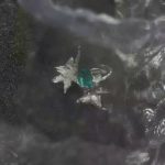 Noble Integrity: Sterling Silver & Imperial Teal Crystal Gladiolus Ring