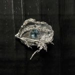 Awakening Vision: Sterling Silver & Blue Crystal 'Clear Gaze' Healing Brooch