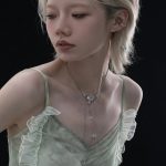 Ethereal Clarity: Green Fluorite & 925 Sterling Silver Adjustable Layered Necklace