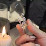 Unconventional Romance: Sculpted Silver Tulip & Radiant Yellow Zircon ISFP Ring