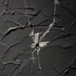 Passionate Rhythm: Natural Red Garnet & Silver Butterfly Bass Necklace