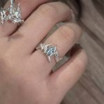 Deep Soul: Whale Fall Sterling Silver & Aquamarine Open Ring