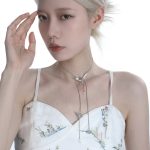 Ethereal Clarity: Green Fluorite & 925 Sterling Silver Adjustable Layered Necklace