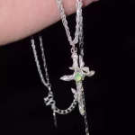 Soulful Aria: Sterling Silver & Prehnite INFJ/INFP Healing Necklace