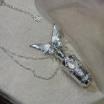 Ethereal Sanctuary: Natural Moonstone & 925 Sterling Silver 'Sphenoid Bottle' Necklace