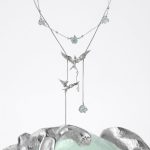 Ethereal Clarity: Green Fluorite & 925 Sterling Silver Adjustable Layered Necklace